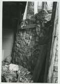 Detalj av murverket i en källare i kvarteret Skrivaren.

Foto: MOrn 2.11.1970