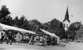Marknad på Kyrktorget i Värnamo.