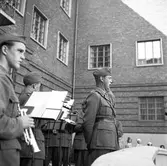 Juni 1944. Stabens korum. Muséets gårdsplan


