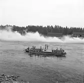 Krigsbrobygge vid Svea Ing:1 kåren. Älvkarleby. Augusti 1944