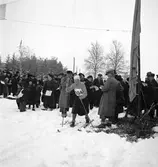 Fettisdagstävling. Skidor. År 1936