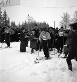 Fettisdagstävling. Skidor. År 1936