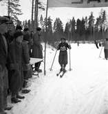 Fettisdagstävling. Skidor. År 1936