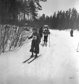 Fettisdagstävling. Skidor. År 1936