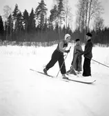Fettisdagstävling. Skidor. År 1936