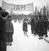 Fettisdagstävling. Skidor. År 1936