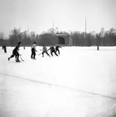Reportage för Gefle Dagblad. Bandy på Strömvallen. 1936

