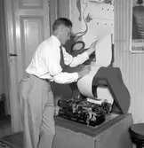 Norrlands Posten, foto av lokalerna. Juli 1937. Foto tagit fredag den 25 juni 1937