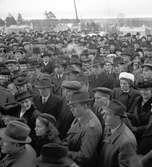 Slakthuset, Valbo. Demonstration. November 1945





