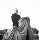 Svenska Flaggans Dag på Strömvallen. Reportage för Gefle Dagblad
År 1939

