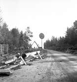 Vägarbete. Furuviksvägen. Reportage för Gefle Dagblad. År 1937



