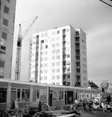 Den 2 november 1956. Höghus på Söder.



