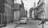 Vänersborg. Kyrkogatan norrut, ca 1965