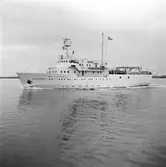 Den 12 augusti 1966. Gävle Varv. Fartyg M/S Johan Månsson