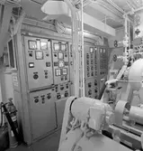 År 1963. Gävle Varv. M/S Nova. Maskinrum.



