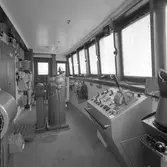 År 1963. Gävle Varv. M/S Nova. Kommandobrygga.



