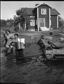 Dragspel och bad år 1931