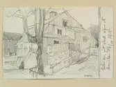 Teckning av Ferdinand Boberg. Stockholm, Söder, Kv. Danviks hosp., Danviken