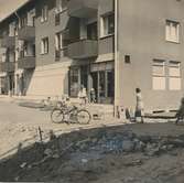 Konsumbutiken på Fatabursvägen, (butik nummer 11), 1955.