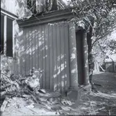 Uthus vid Thernströmska huset som avslutade Västra Sjögatan. Rivet 1938.
