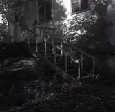 Trappa vid norra flygelns gavel på Fågelviks herrgård.