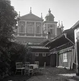 Innergård i kv. Skrivaren före rivningen på 1970-talet.