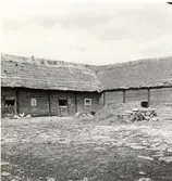 Nordvästra hörnet av ladugården på T. Meurlings gård.