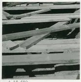 Reparationsarbeten på slottets östra vall.