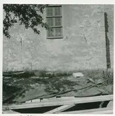 Reparationsarbeten på slottets östra vall.