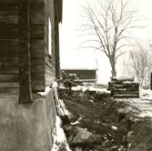 Ishults gästgivaregård inför flyttning.
Foto: Torbjörn Sjögren 1980