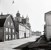 Kv. Skrivaren 1960.
Sv/v kopia av färgdia som tillhör Stadsarkitektkontoret.