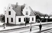 Järnvägsstationen i Ljungbyholm 1920.