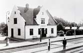 Järnvägsstationen i Ljungbyholm 1920.