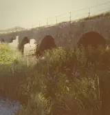 Vy från Läggevi bro, som går över Emån i Fliseryd.