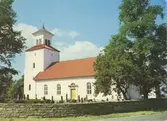Vykort med motiv från Löts kyrka.