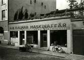 Kalmar Maskinaffär AB. Butik på Ölandsgatan.