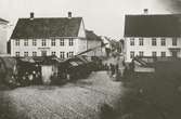 Stortorget fotograferat från apoteket Lejonet, före detta apoteket Kronan.