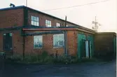 Kalmar varv. Maskinverkstad. Förmanskontoren låg till höger om garagen på bilden.