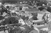 Nybro. Vy mot Långgatan omkring 1935.