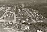 Flygfoto över Borgholms stad.