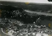 Flygfoto över Gamleby.