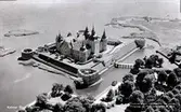 Flygfoto över Kalmar slott.