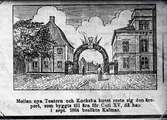 Mellan nya Teatern och Kockska huset reste sig den äreport, som byggts till ära för Carl XV, då han i september 1864 besökte Kalmar.