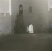 Rekonstruktion av den yngre medeltidsborgen.