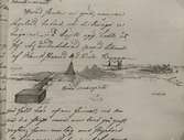 Böda landningsbrygga.

Avtecknad av F W von Schwerin 1808
