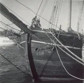 Fören på Anna av Saltvik. Skonert byggd 1854 i Marstal. Foto i Kalmar hamn 1951.