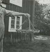 För torkning av kött i köksspisen. Bild tagen i Ugglebo.