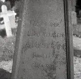 Gjutjärnsvård, detalj, över Ek. Dir. A Nyström 1757-1821.