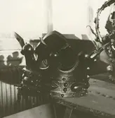 Kuretornets krona under renovering.