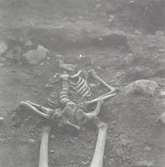 N skelett, övre delen, foto från NO.
Foto:Gunnel Forsberg oktober 1965.